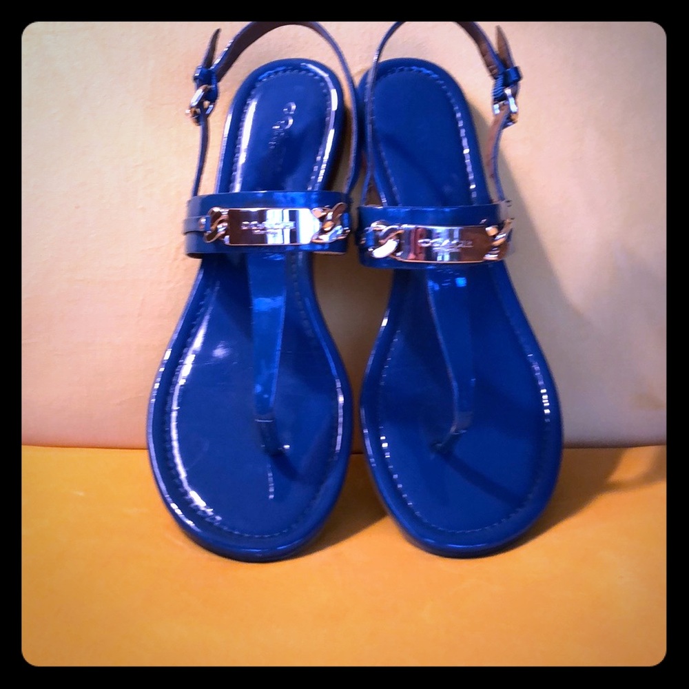 Coach Patent Leather Sandals